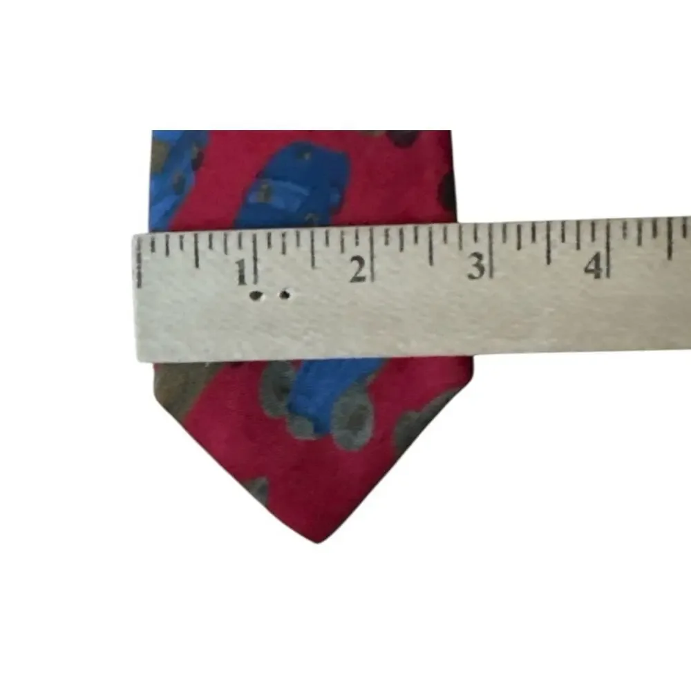 Perry‎ Ellis Portfolio Saks Fifth Avenue 100% Silk Car Tie Designer Necktie USA